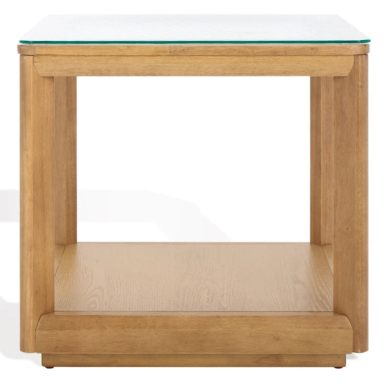 Table d'appoint à plateau en verre