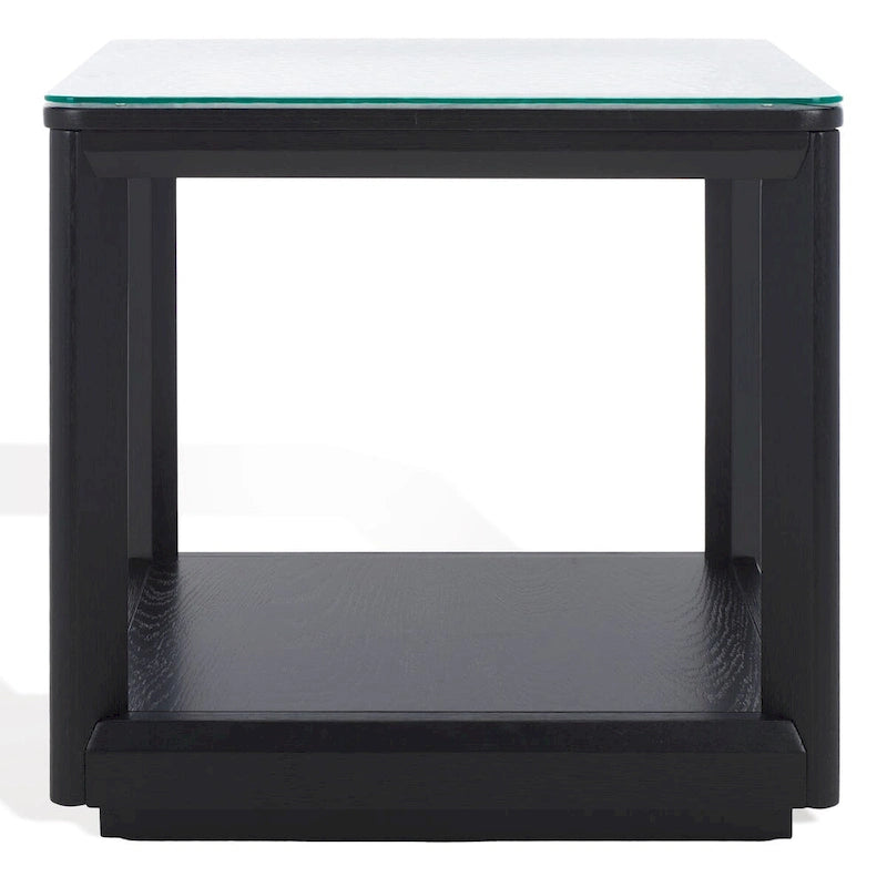 Table d'appoint à plateau en verre